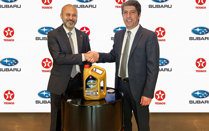 Subaru Türkiye, Texaco Madeni Yağları Tercih Etti